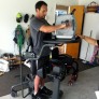 Equipment trial - Standing frame and arm crank